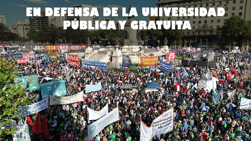 Defensa de la Universidad pública y gratuita